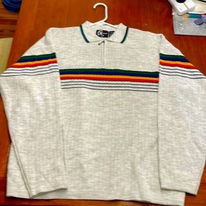 Men’s half zip sweater.